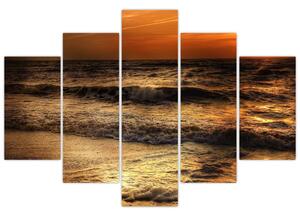 Kép - Hullámok a parton (150x105 cm)