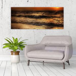 Kép - Hullámok a parton (120x50 cm)