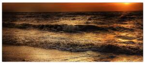 Kép - Hullámok a parton (120x50 cm)