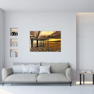Kép - Építészet a parton (90x60 cm)