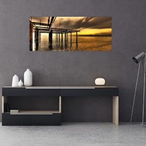 Kép - Építészet a parton (120x50 cm)