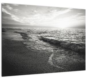 Kép - A tenger partján (üvegen) (70x50 cm)