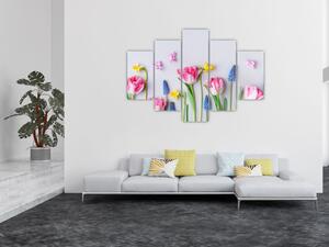 Tavaszi virágok képe (150x105 cm)