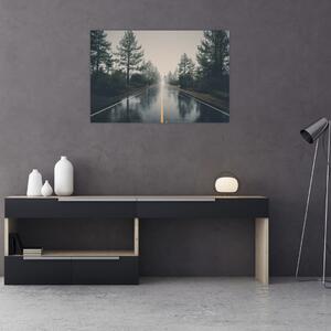 Egy út képe az esőben (90x60 cm)