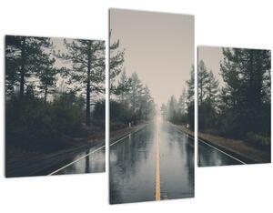 Egy út képe az esőben (90x60 cm)