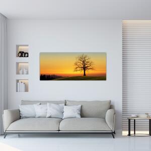 Egy fa képe a mezőn (120x50 cm)