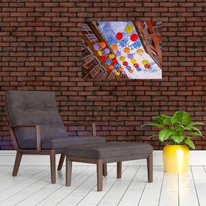 Színes esernyők képe (70x50 cm)