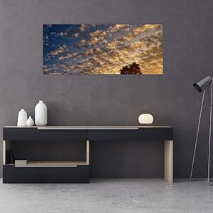 Kép - Pálmafák a felhők között (120x50 cm)