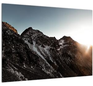 Egy sziklás hegység képe (70x50 cm)