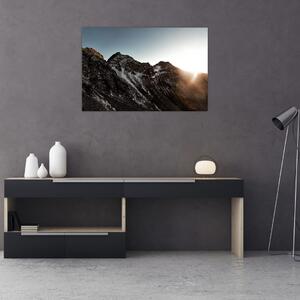 Egy sziklás hegység képe (90x60 cm)