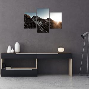 Egy sziklás hegység képe (90x60 cm)