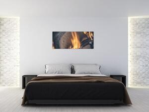 Égő fa képe (120x50 cm)