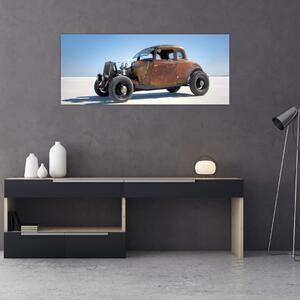 Egy autó képe a sivatagban (120x50 cm)