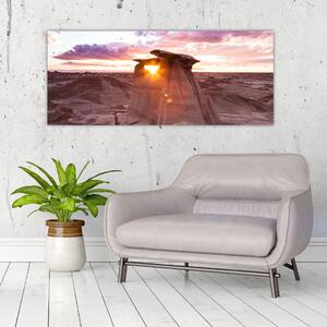 Kép - naplemente a sivatagban (120x50 cm)