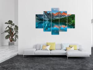 Egy türkizkék tó képe (150x105 cm)