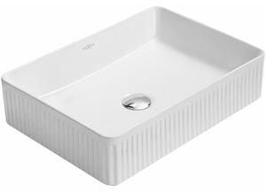 Mexen Grovo bordázott asztali mosdókagyló 50 x 34 cm, fehér - 22305000