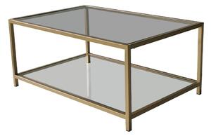 Aranyszínű dohányzóasztal 60x90 cm Astro – Neostill