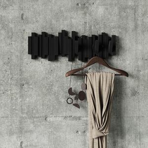 Fekete műanyag fali fogas Sticks – Umbra