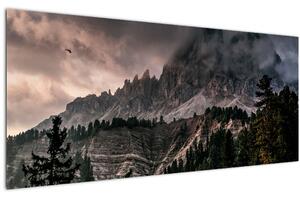 Sziklás hegyek képe (120x50 cm)