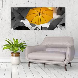 Egy sárga esernyő képe (120x50 cm)