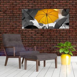 Egy sárga esernyő képe (120x50 cm)