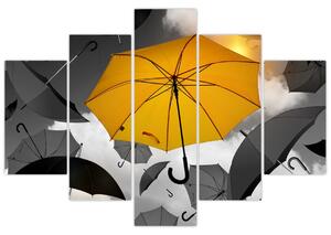 Egy sárga esernyő képe (150x105 cm)