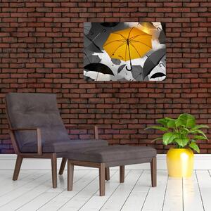 Egy sárga esernyő képe (70x50 cm)