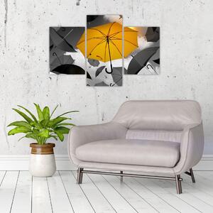Egy sárga esernyő képe (90x60 cm)