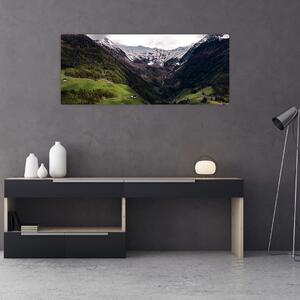 Kép - Völgy a hegyek alatt (120x50 cm)