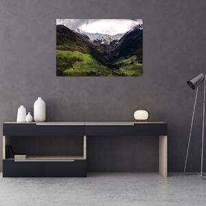 Kép - Völgy a hegyek alatt (90x60 cm)