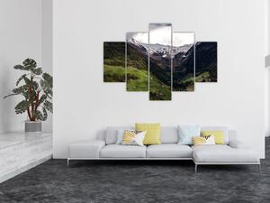 Kép - Völgy a hegyek alatt (150x105 cm)