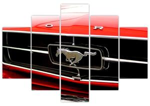Kép - egy piros autó részlete (150x105 cm)