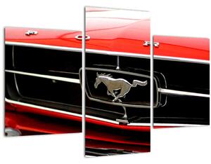 Kép - egy piros autó részlete (90x60 cm)