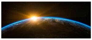 A Föld bolygó képe az űrből (120x50 cm)