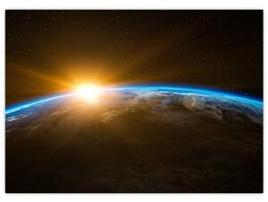 A Föld bolygó képe az űrből (70x50 cm)