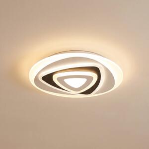 Lindby LED mennyezeti lámpa Rebeka, Ø 50 cm, CCT, távirányítóval, dimmelhető, Fehér / opál, Nappali / Étkező, Műanyag, Modern