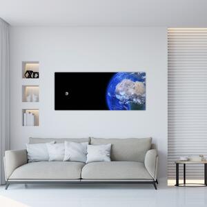 A Hold és a Föld képe (120x50 cm)