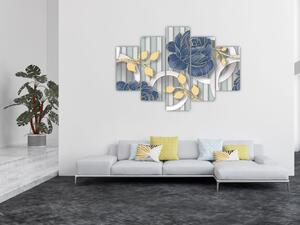 Kép - Rózsák és körök (150x105 cm)
