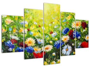 Vadvirágok képe (150x105 cm)