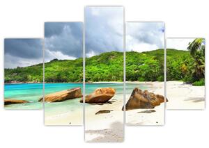 Kép - Seychelle-szigetek, Takamaka tengerpart (150x105 cm)
