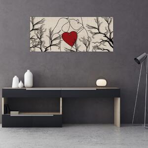 Kép - egy szerelmes pár (120x50 cm)