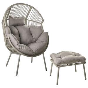 Kerti szék MURANO PE Rattan Szürke