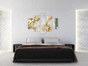 Kép - virágzó kaktuszok, vintage (150x105 cm)