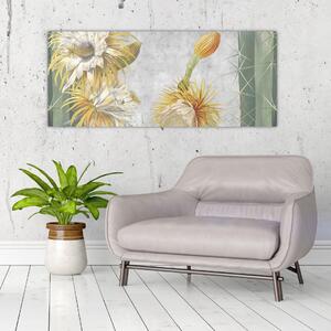Kép - virágzó kaktuszok (120x50 cm)