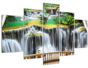 Kép - Varázslatos vízesések megtekintése (150x105 cm)