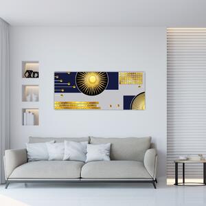 Kép - arany körök (120x50 cm)