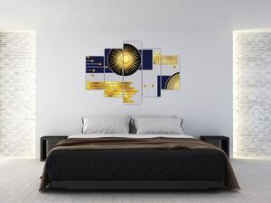 Kép - arany körök (150x105 cm)