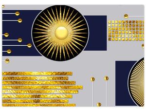 Kép - arany körök (70x50 cm)