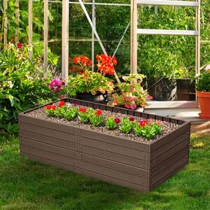 Prosperplast WOODY magaságyás, 2db, 149x75,6x25cm, barna
