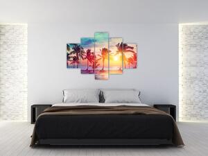 Kép - trópusi naplemente (150x105 cm)